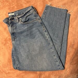 Forever 21 Light Blue Cropped Jeans